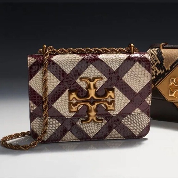 SOLD LIMITED Tory Burch Eleanor Snakeskin Crossbody Camera Bag - Picture 5 of 17